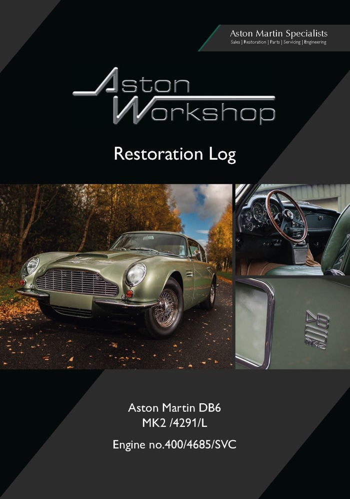 Aston Martin DB6 MK2 Restoration Log